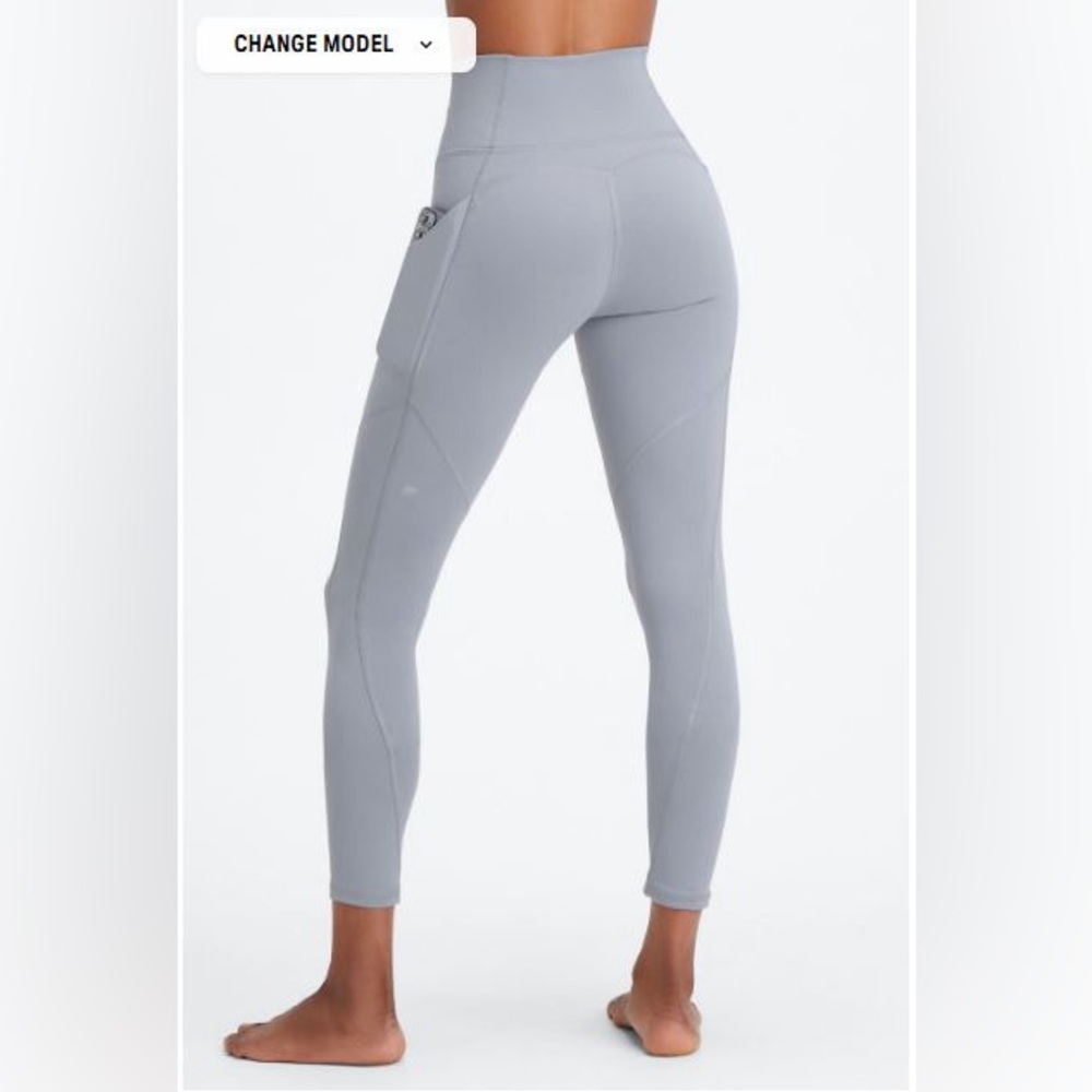NWT- Fabletics PureLuxe HW Pocket Full length Leggings-  STORM CLOUD (27”) - Picture 8 of 10